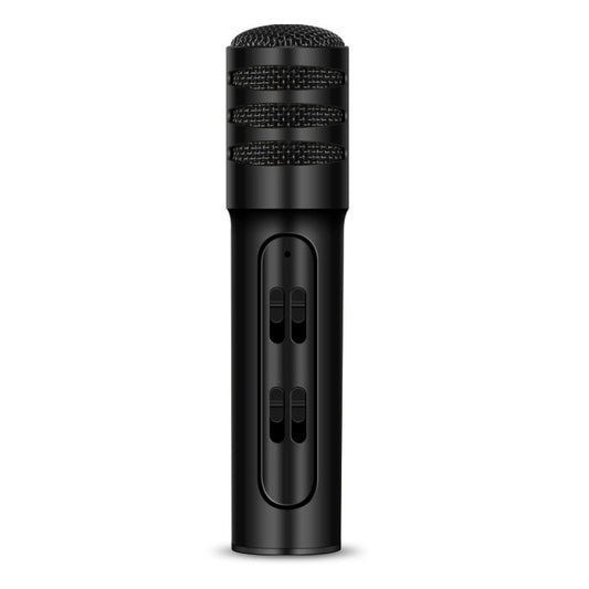 BGN-C7 Condenser Microphone Dual Mobile Phone Karaoke Live Singing Microphone Built-in Sound Card(Black) - Microphone by buy2fix | Online Shopping UK | buy2fix