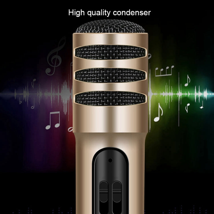 BGN-C7 Condenser Microphone Dual Mobile Phone Karaoke Live Singing Microphone Built-in Sound Card(Black) - Microphone by buy2fix | Online Shopping UK | buy2fix