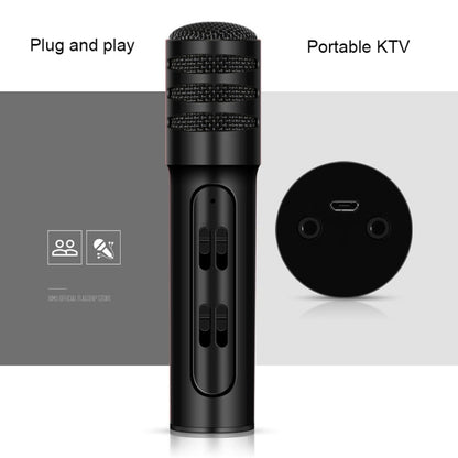 BGN-C7 Condenser Microphone Dual Mobile Phone Karaoke Live Singing Microphone Built-in Sound Card(Black) - Microphone by buy2fix | Online Shopping UK | buy2fix