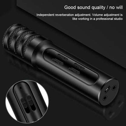 BGN-C7 Condenser Microphone Dual Mobile Phone Karaoke Live Singing Microphone Built-in Sound Card(Black) - Microphone by buy2fix | Online Shopping UK | buy2fix