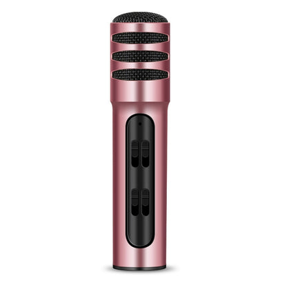 BGN-C7 Condenser Microphone Dual Mobile Phone Karaoke Live Singing Microphone Built-in Sound Card(Pink) - Microphone by buy2fix | Online Shopping UK | buy2fix