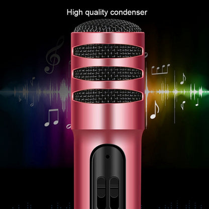 BGN-C7 Condenser Microphone Dual Mobile Phone Karaoke Live Singing Microphone Built-in Sound Card(Red) - Microphone by buy2fix | Online Shopping UK | buy2fix