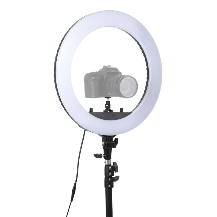 18 inch 55W Two-speed Dimmable Anchor Photography Self-timer LED Ring Fill-in Light with Tripod - Ring Light by buy2fix | Online Shopping UK | buy2fix
