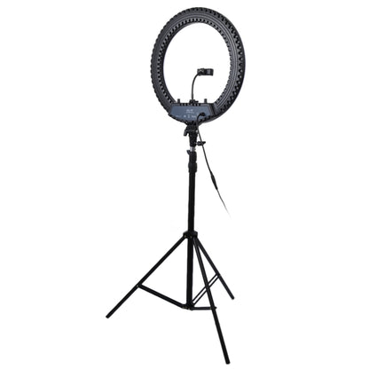 18 inch 55W Two-speed Dimmable Anchor Photography Self-timer LED Ring Fill-in Light with Tripod - Ring Light by buy2fix | Online Shopping UK | buy2fix