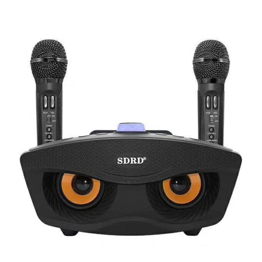 SD-306 2 in 1 Family KTV Portable Wireless Live Dual Microphone + Bluetooth Speaker(Black) - Microphone by buy2fix | Online Shopping UK | buy2fix