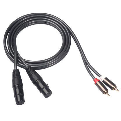 366120-15 2 RCA Male to 2 XLR 3 Pin Female Audio Cable, Length: 1.5m - Microphone Audio Cable & Connector by buy2fix | Online Shopping UK | buy2fix