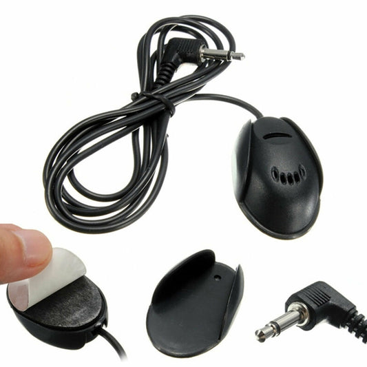 ZJ010MR Mono 2.5mm Angle Head Plug Car Navigation GPS Speaker External Paste Bluetooth Microphone, Length: 3m - Microphone by buy2fix | Online Shopping UK | buy2fix