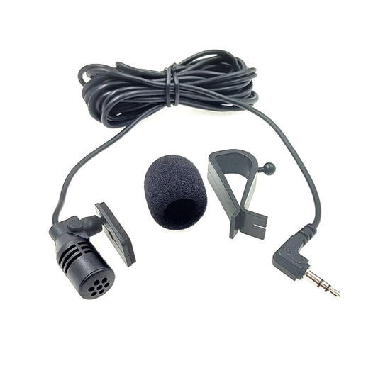 ZJ015MR Stereo 3.5mm Angle Head Plug Car Navigation DVD External Paste Microphone, Length: 3m - Microphone by buy2fix | Online Shopping UK | buy2fix