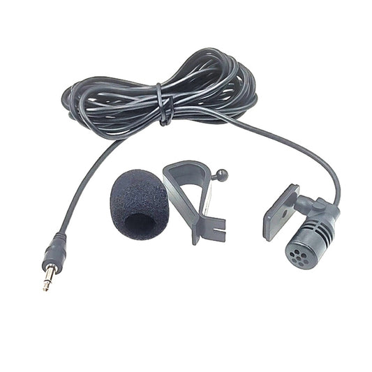 ZJ015MR Mono 3.5mm Straight Plug Car Navigation DVD External Paste Microphone, Length: 3m - Microphone by buy2fix | Online Shopping UK | buy2fix