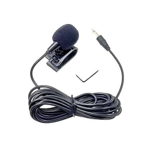 ZJ025MR Stick-on Clip-on Lavalier 3.5mm Jack Mono Microphone for Car GPS / Bluetooth Enabled Audio DVD External Mic, Cable Length: 3m - Microphone by buy2fix | Online Shopping UK | buy2fix