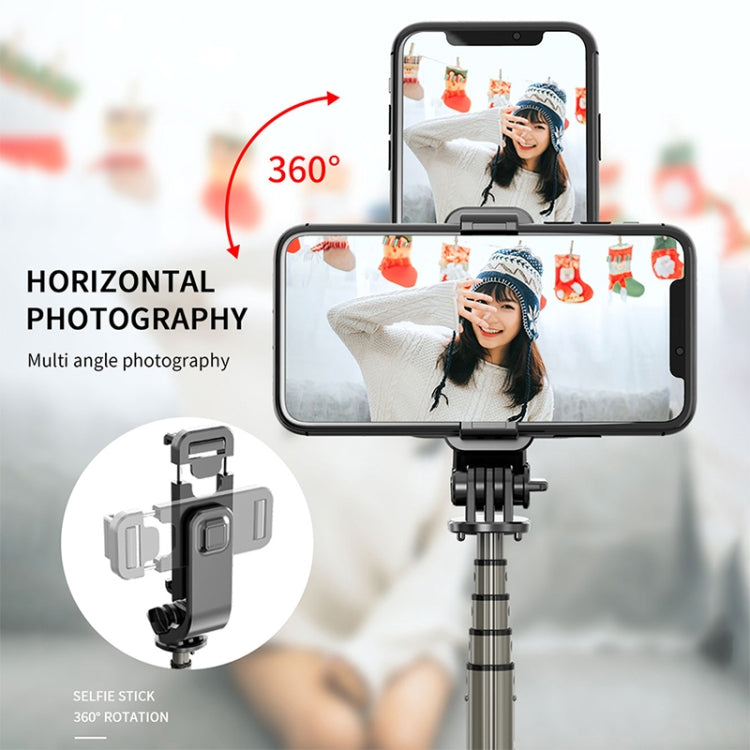 L03 Aluminum Alloy Foldable Bluetooth Tripod Selfie Stick (Black) - Selfie Sticks by buy2fix | Online Shopping UK | buy2fix