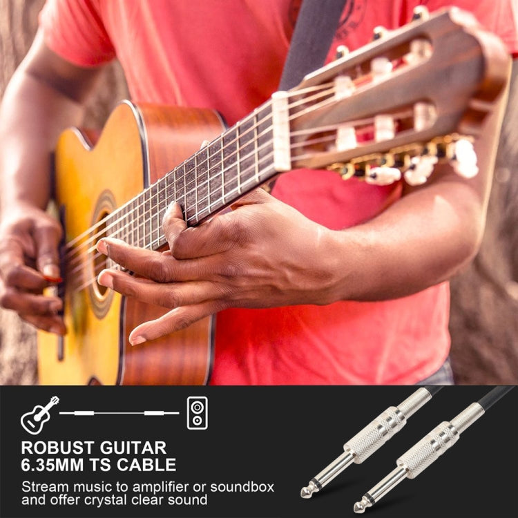 1.8m  1/4 inch (6.35mm) Male to Male Shielded Jack Mono Plugs Audio Patch Cable - Microphone Audio Cable & Connector by buy2fix | Online Shopping UK | buy2fix