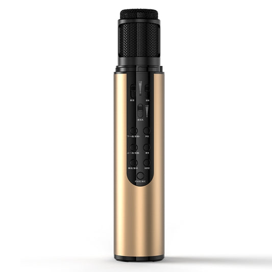 K1 Bluetooth 4.2 Karaoke Live Stereo Sound Wireless Bluetooth Microphone (Gold) - Microphone by buy2fix | Online Shopping UK | buy2fix
