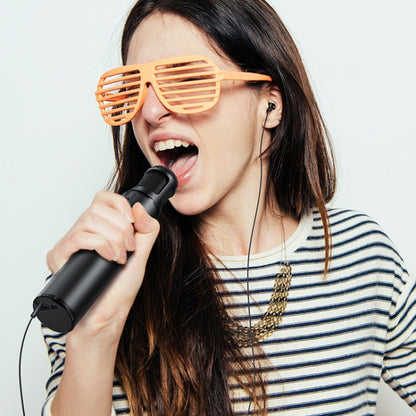 K1 Bluetooth 4.2 Karaoke Live Stereo Sound Wireless Bluetooth Microphone (Gold) - Microphone by buy2fix | Online Shopping UK | buy2fix