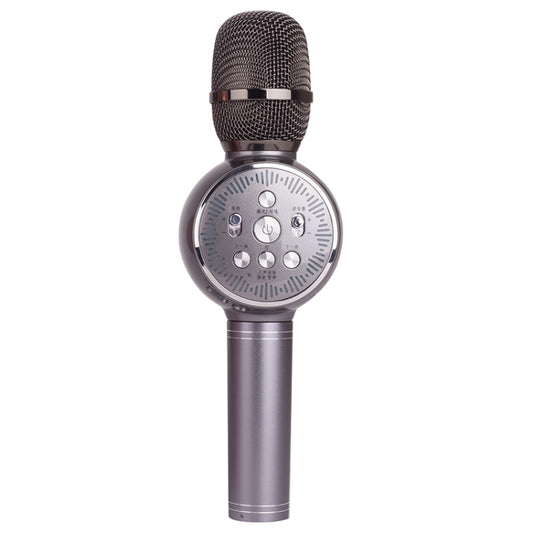 K2 Bluetooth 5.0 Karaoke Live Colorful Lights Wireless Bluetooth Microphone (Grey) - Microphone by buy2fix | Online Shopping UK | buy2fix
