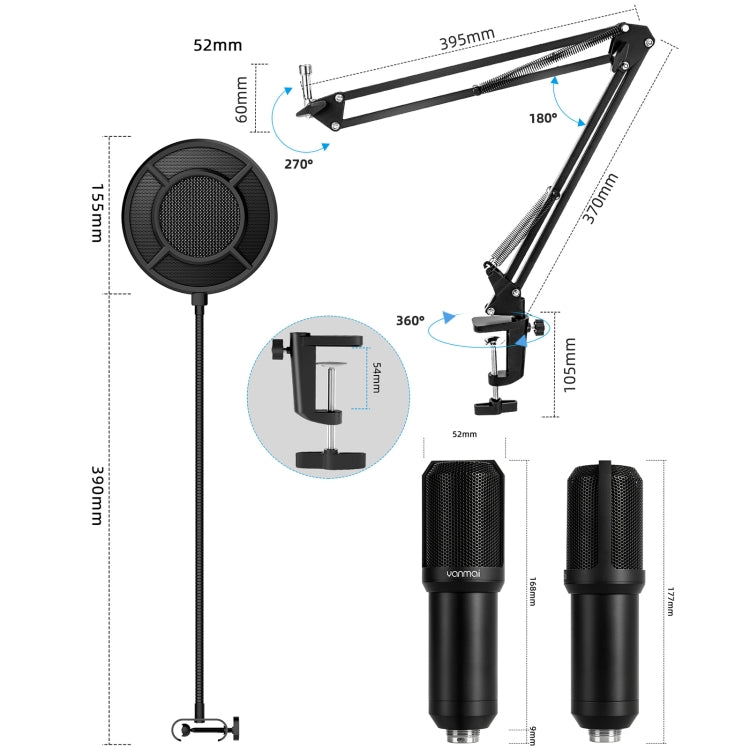 Yanmai Q10 3.5mm Recording Microphone Kit - Microphone by Yanmai | Online Shopping UK | buy2fix