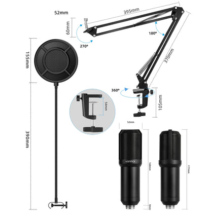 Yanmai Q10 3.5mm Recording Microphone Kit - Microphone by Yanmai | Online Shopping UK | buy2fix