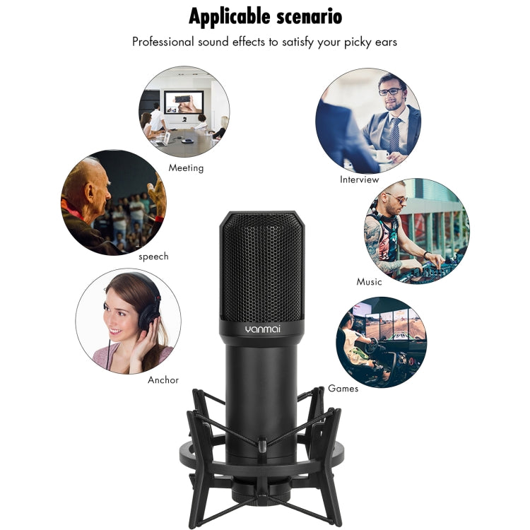 Yanmai Q10 3.5mm Recording Microphone Kit - Microphone by Yanmai | Online Shopping UK | buy2fix