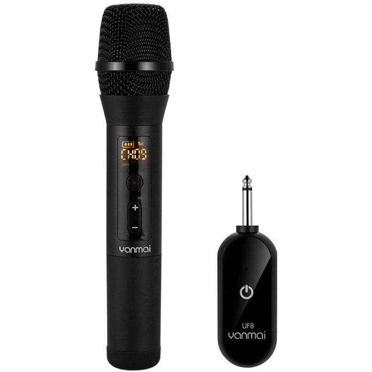 Yanmai UF8 UHF Wireless Dynamic Microphone with LCD Display - Microphone by Yanmai | Online Shopping UK | buy2fix