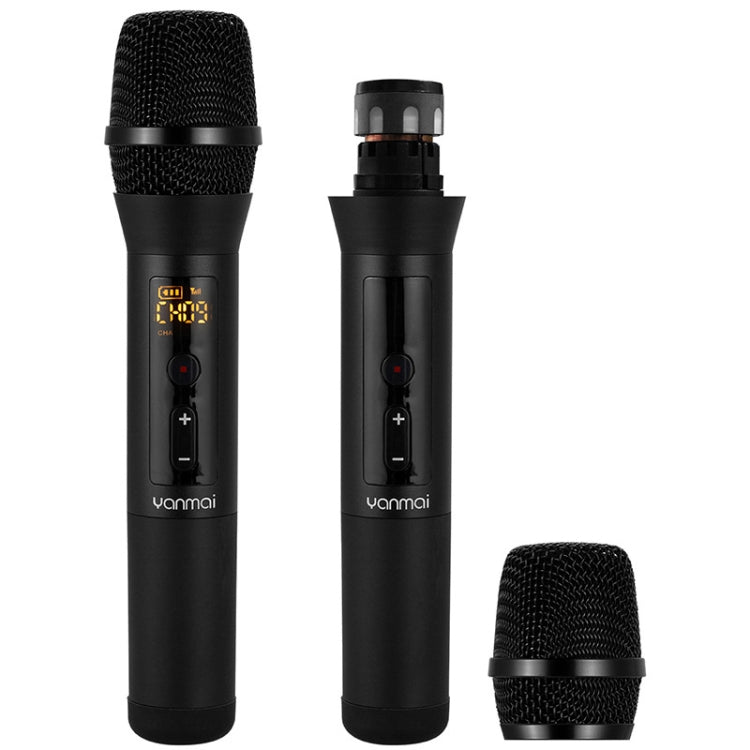 Yanmai UF8 UHF Wireless Dynamic Microphone with LCD Display - Microphone by Yanmai | Online Shopping UK | buy2fix