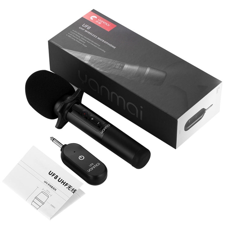 Yanmai UF8 UHF Wireless Dynamic Microphone with LCD Display - Microphone by Yanmai | Online Shopping UK | buy2fix