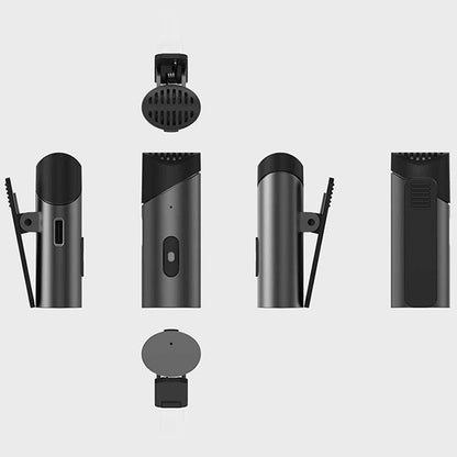 MY-M6 8 Pin Port Portable Smart Noise Reduction 2.4GHz Wireless Microphone with Clip - Microphone by buy2fix | Online Shopping UK | buy2fix