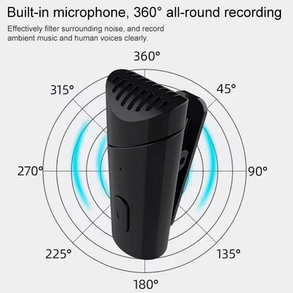 MY-M6 8 Pin Port Portable Smart Noise Reduction 2.4GHz Wireless Microphone with Clip - Microphone by buy2fix | Online Shopping UK | buy2fix