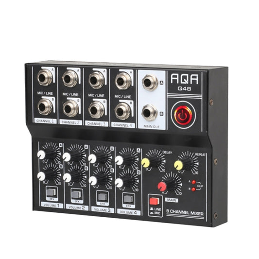 AQA 8-channel Mixer Microphone Effector (Black) - Live Sound Effects Processors by buy2fix | Online Shopping UK | buy2fix