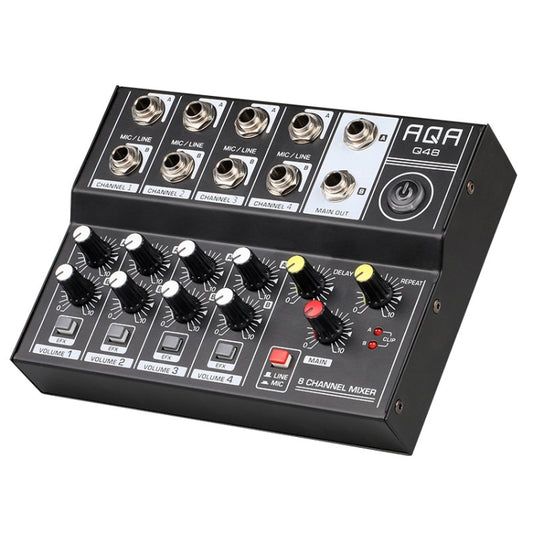 AQA 8-channel Mixer Microphone Effector (Black) - Live Sound Effects Processors by buy2fix | Online Shopping UK | buy2fix