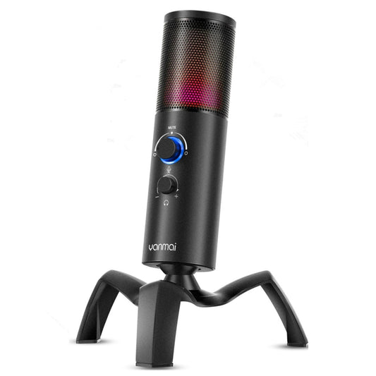 Yanmai Q18 USB Professional Computer Microphone Anchor Recording Karaoke Condenser Microphone (Black) - Microphone by Yanmai | Online Shopping UK | buy2fix