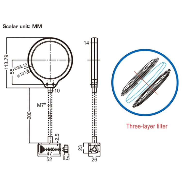 TEYUN PS-3 Microphone Blowout Cover (Black) - Stand by buy2fix | Online Shopping UK | buy2fix