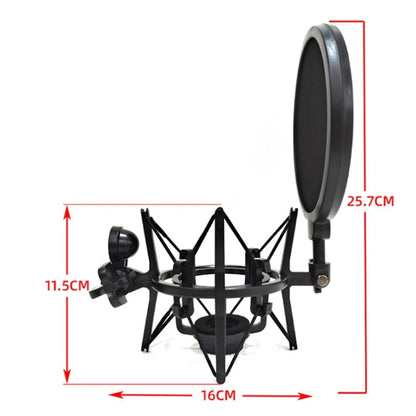 SH-100 Live Microphone ABS Shockproof Bracket (Black) - Stand by buy2fix | Online Shopping UK | buy2fix