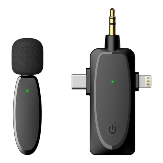 AP003 Mini Smart Noise Reduction Wireless Lavalier Microphone(Black) - Microphone by buy2fix | Online Shopping UK | buy2fix