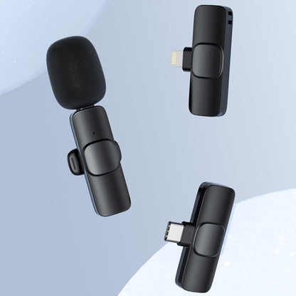 LT07 8 Pin Interface Mini Wireless Lavalier Microphone - Microphone by buy2fix | Online Shopping UK | buy2fix