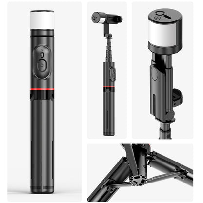 Q12s Bluetooth Remote Control Rotatable Fill Light Tripod Selfie Stick - Selfie Light by buy2fix | Online Shopping UK | buy2fix