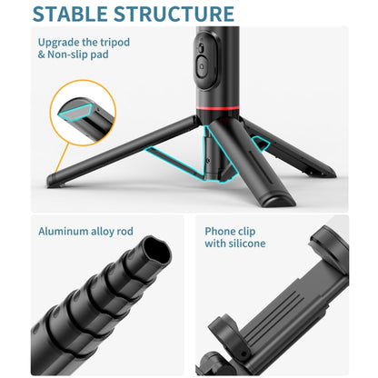 Q12s Bluetooth Remote Control Rotatable Fill Light Tripod Selfie Stick - Selfie Light by buy2fix | Online Shopping UK | buy2fix