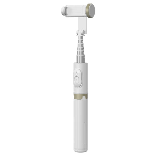 Q12 Hidden Design Reinforced Bluetooth Remote Control Tripod Selfie Stick (White) - Selfie Light by buy2fix | Online Shopping UK | buy2fix