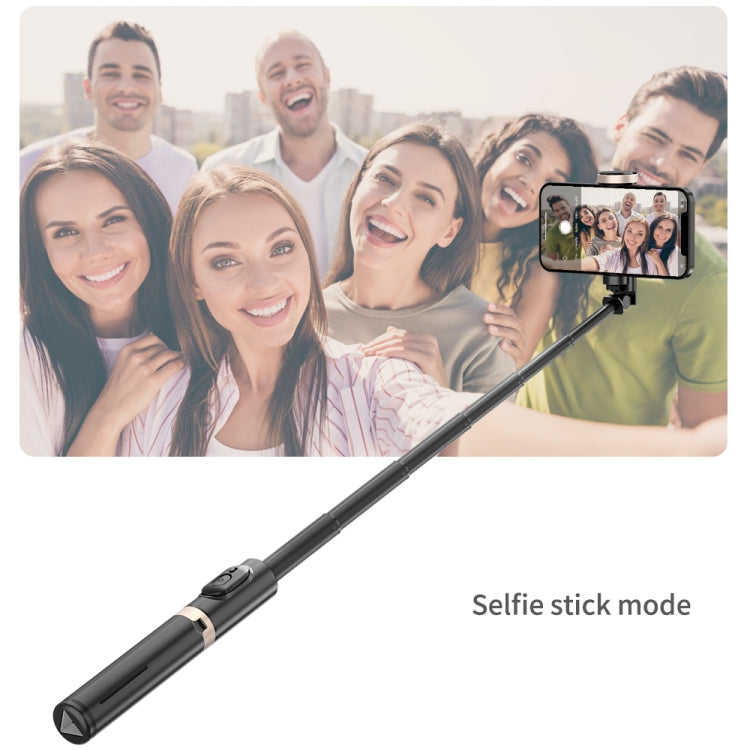 Q12 Hidden Design Reinforced Bluetooth Remote Control Tripod Selfie Stick (White) - Selfie Light by buy2fix | Online Shopping UK | buy2fix