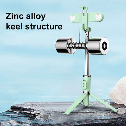 M01S Bluetooth Remote Control Dual Fill Light Tripod Selfie Stick (Green) - Selfie Light by buy2fix | Online Shopping UK | buy2fix