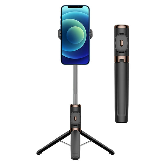 Bluetooth Remote Control Tripod Selfie Stick (Black) - Selfie Light by buy2fix | Online Shopping UK | buy2fix