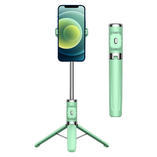 Bluetooth Remote Control Tripod Selfie Stick (Green) - Selfie Light by buy2fix | Online Shopping UK | buy2fix