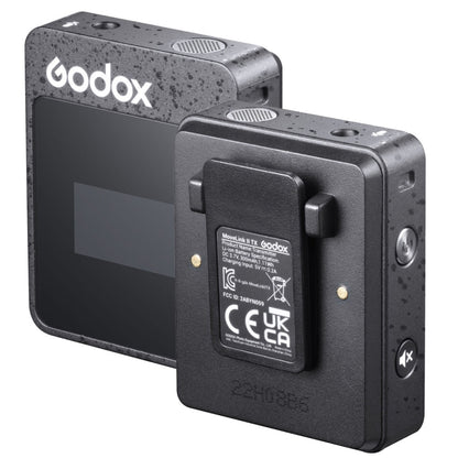 Godox MoveLink II M1 Wireless Lavalier Microphone System with Transmitters and Receiver for DSLR Cameras and Camcorders (Black) - Camera Microphone by Godox | Online Shopping UK | buy2fix