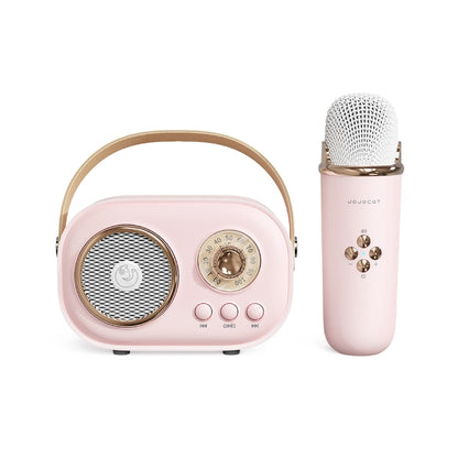 C20 Plus Multifunctional Karaoke Bluetooth Speaker With Microphone (Pink) by buy2fix