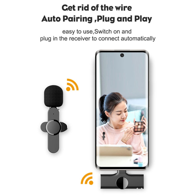 Type-C / USB-C Interface Live Broadcast Wireless Lavalier Microphone - Microphone by buy2fix | Online Shopping UK | buy2fix