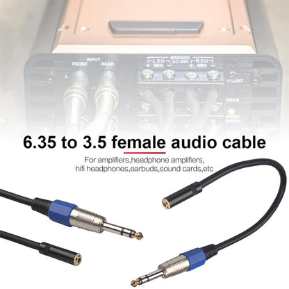 3094MF-03 6.35mm Male to 3.5mm Female Audio Cable, Length: 0.3m - Microphone Audio Cable & Connector by buy2fix | Online Shopping UK | buy2fix