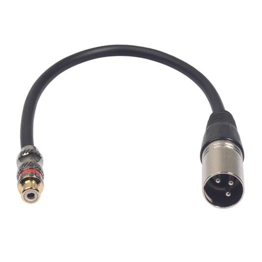 TR026K17-03 RCA Female to XLR Male Audio Cable, Length: 0.3m - Microphone Audio Cable & Connector by buy2fix | Online Shopping UK | buy2fix