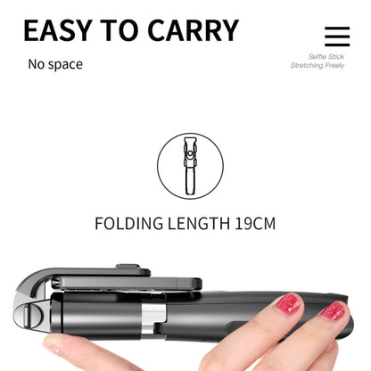 L02 100cm Multi-function Adjustable Bluetooth Self-timer Pole Tripod Selfie Stick (White) - Selfie Sticks by buy2fix | Online Shopping UK | buy2fix