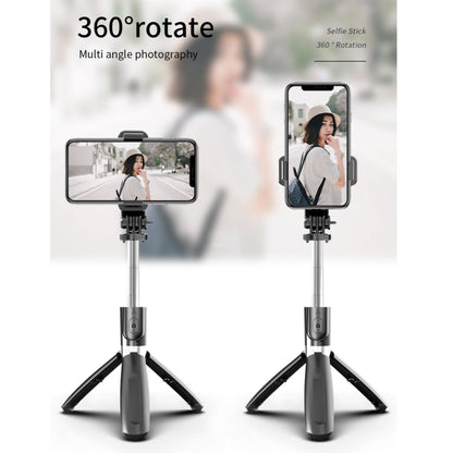 L02 100cm Multi-function Adjustable Bluetooth Self-timer Pole Tripod Selfie Stick (White) - Selfie Sticks by buy2fix | Online Shopping UK | buy2fix