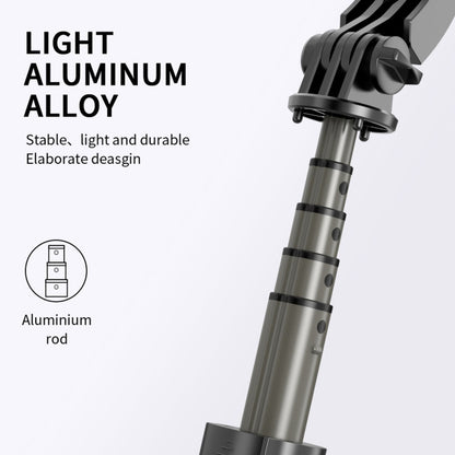 L08 Adjustable Gimbal Stabilize Bluetooth Self-timer Pole Tripod Selfie Stick(White) - Selfie Sticks by buy2fix | Online Shopping UK | buy2fix