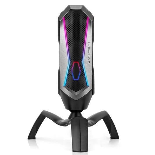 Yanmai T1 360-degree Free Rotation Cardioid Pointing Condenser Gaming Microphone with RGB Colorful Lighting & Pluggable USB-C / Type-C Cable, Cable Length: 1.7m - Microphone by Yanmai | Online Shopping UK | buy2fix